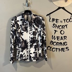 Lululemon jacket black floral